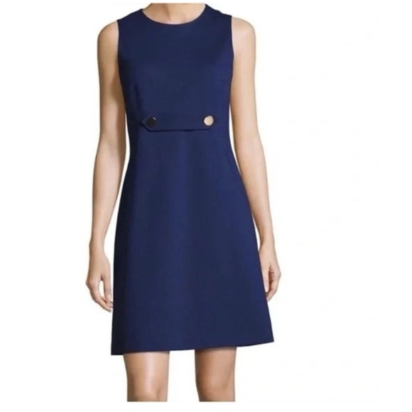 Tory Burch Dresses & Skirts - Tory Burch Brynn Dress Size Medium Navy Sleeveless Ponte